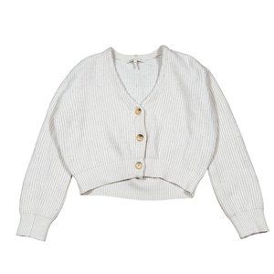MAJE Ecru Millo Cropped Wool Blend Cardigan Women's Sz 1‎